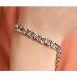 Gorgeous One Carat Round Link Genuine Pave Diamond Tennis Bracelet
